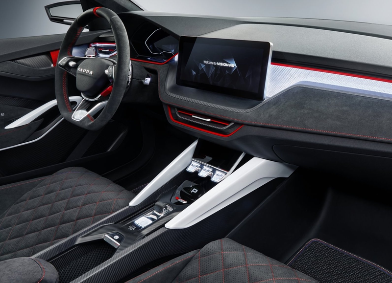Illustration for article titled The Skoda Vision RS Concept Brings Hybrid Power to the Hot Hatch World